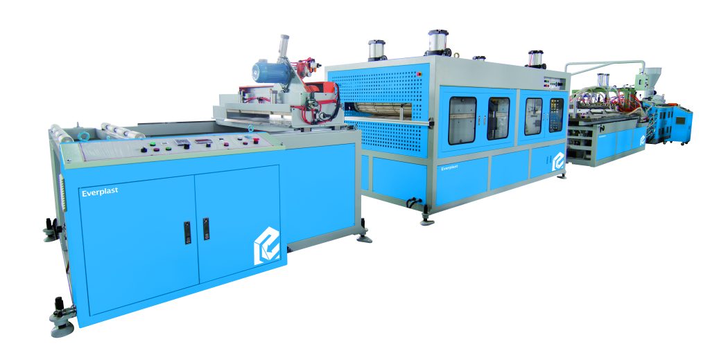 PVC Roofing (Corrugated Type) extrusion machine line